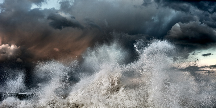 Abstract fine art image of the sea in italy, Pisa