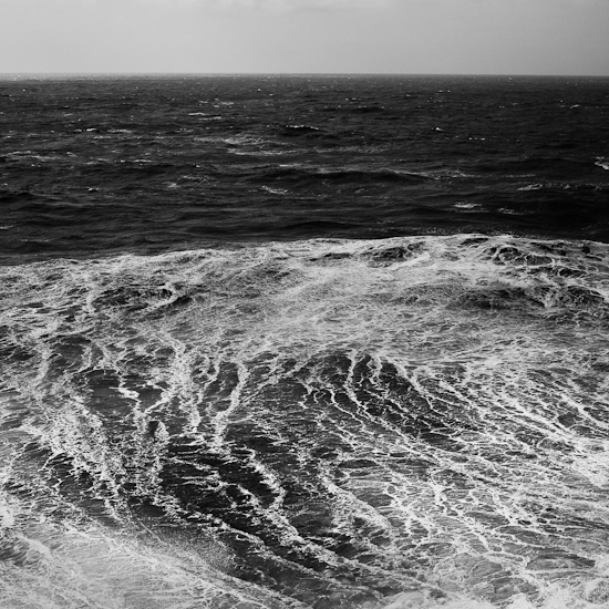 Fine art black and white photography of the ocean and seascape