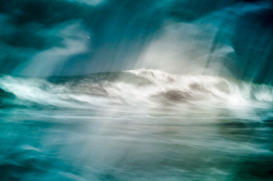 fine art abstract seascapes, photography in color, moving water