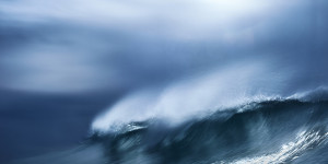 an abstract fine art image of a wave in Portugal