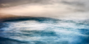 an abstract fine art image of a wave in the Atlantic ocean