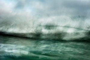 fine art abstract seascapes, photography in color, moving water