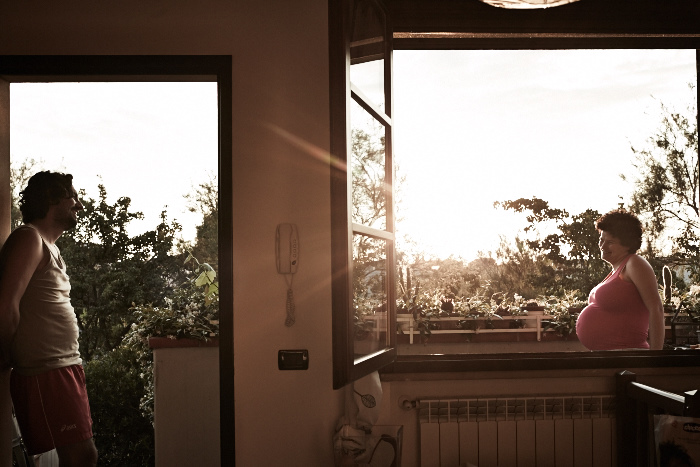 fine art and reportage photography of my sister at her house close to the ocean