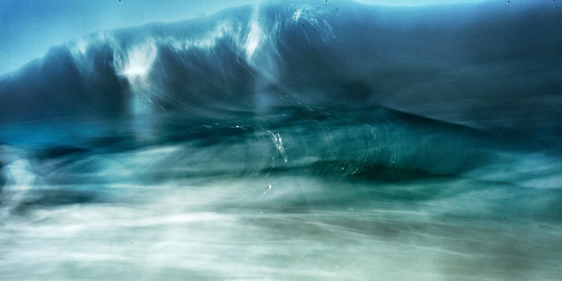 fine art abstract photograph of waves on the atlantic ocean in portugal
