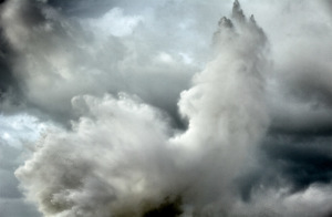 ine art photo of a stormy sea in Italy with a wave forming an abstract pattern with the clouds. Marina di Pisa