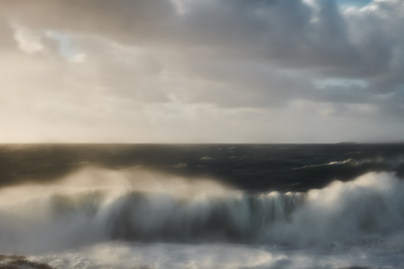 fine art photo of the atlantic ocean, a seascape taken from a cliff in alentejo
