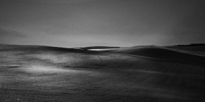 fine art black and white photograph of hills in Tuscany