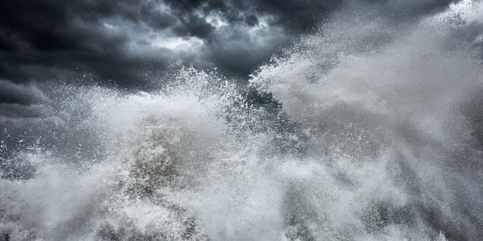 abstract fine art photo of a stormy sea in Italy