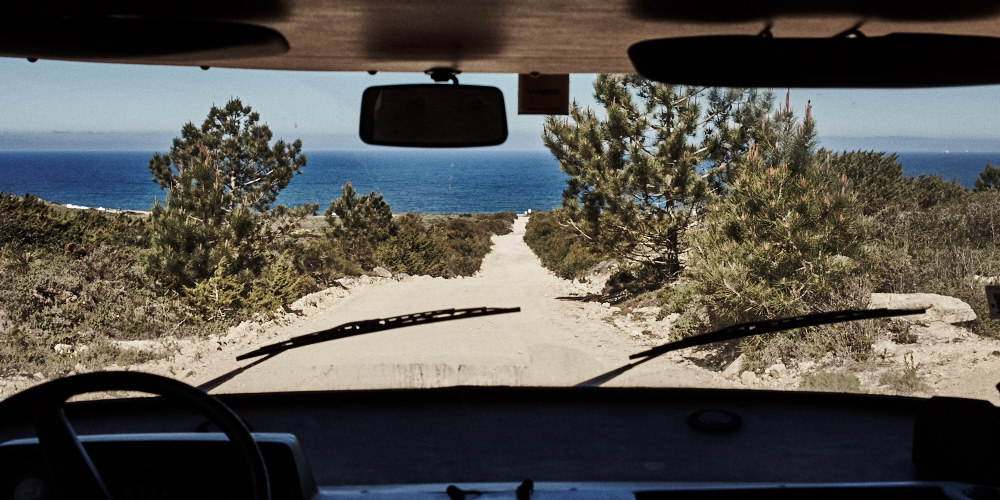 fine art photo of a beach in South Portugal called Praia do Malhào. This is the dirty road to get there