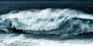 fine art abstract photo of a wave in Nazarè along the coat of the Atlantic ocean in Portugal