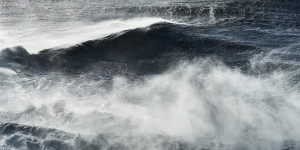 Fine art photography of some seascapes during a big swell in Nazarè, Portugal along the atlantic coast