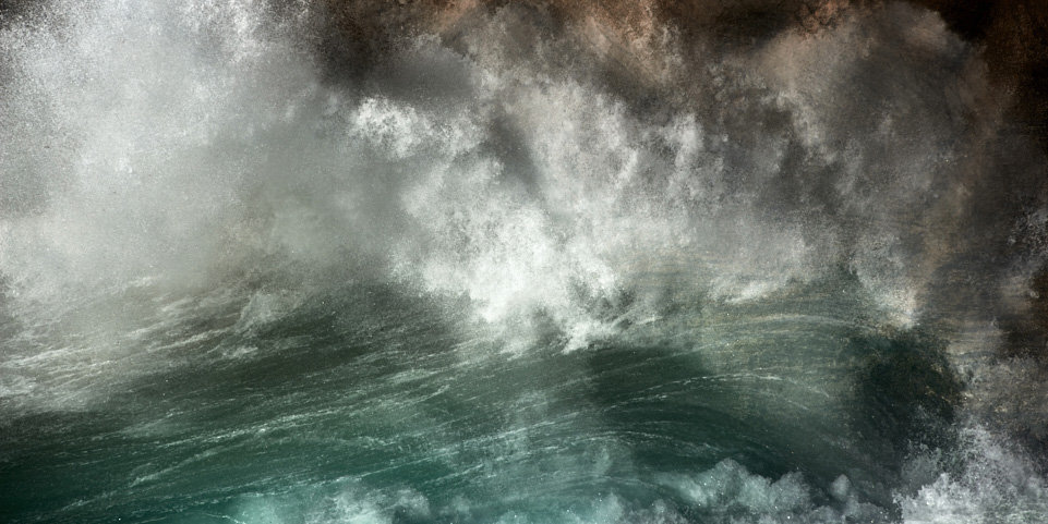 Abstract fine art photography of the Atlantic ocean in Portugal in Alentejo along the Costa Vicentina
