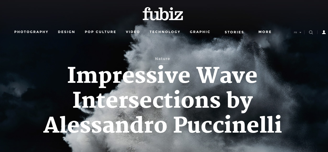 fine art image of a seascape on the atlantic ocean featured on Fubiz