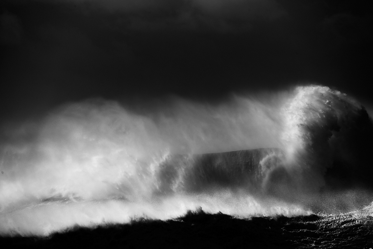 ocean, angry sea, storm, big waves